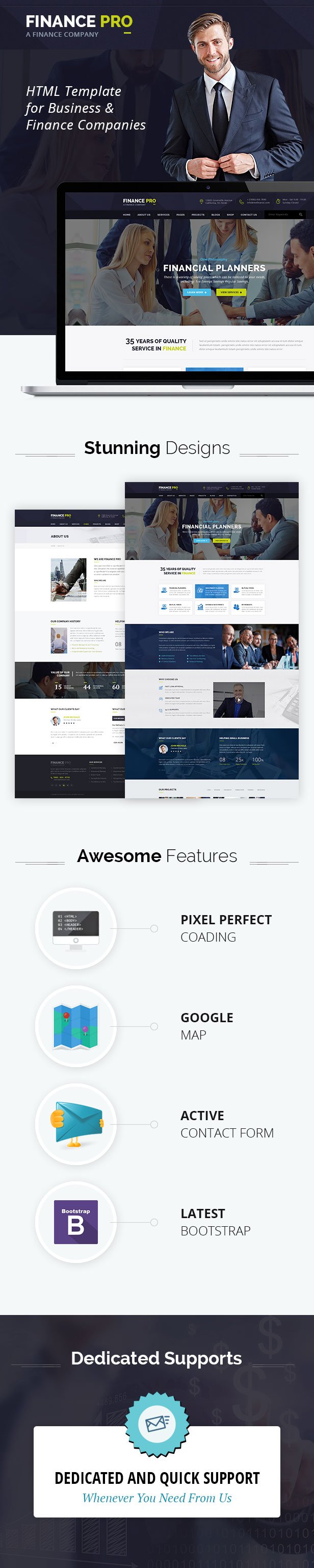 Finantec Pro : Finance and Business HTML Template - 1