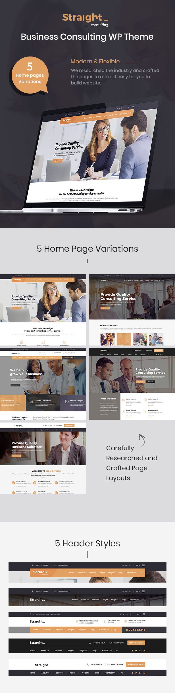 Straight - Business & Consulting HTML Template - 2