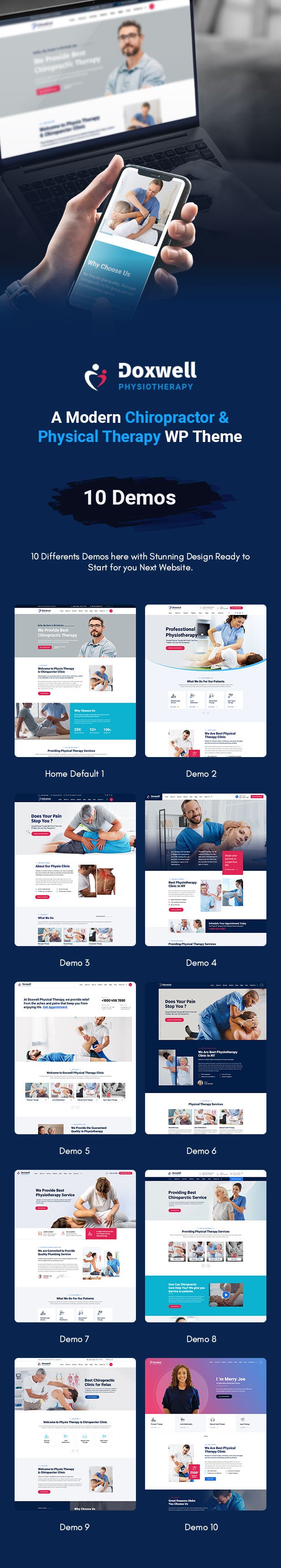 Chirokind - Chiropractor And Physical Therapy WordPress Theme - 1