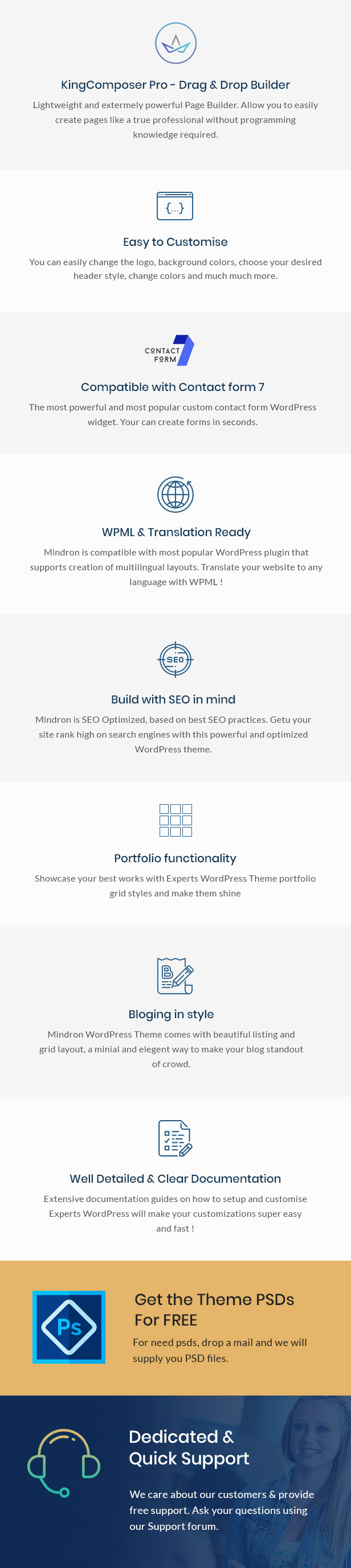 Mindron - Psychology & Counseling WordPress Theme - 2