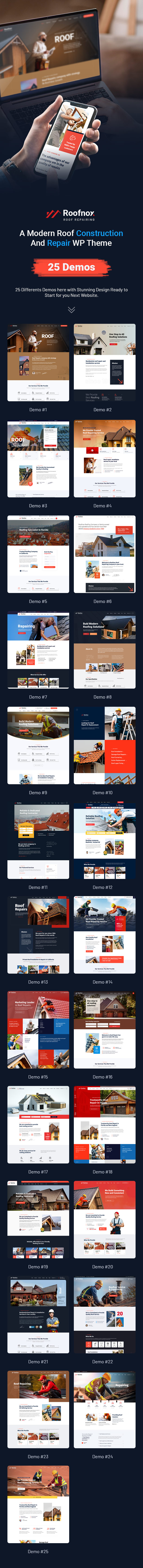 Roofnox - Roof Construction and Repair WordPress Theme - 1